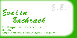 evelin bachrach business card